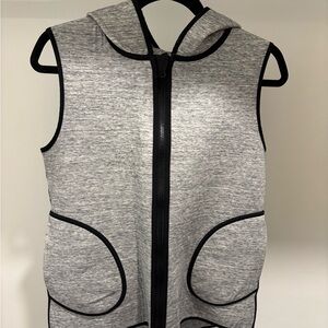 Lululemon Athletica Gray Hooded Reversible Vest